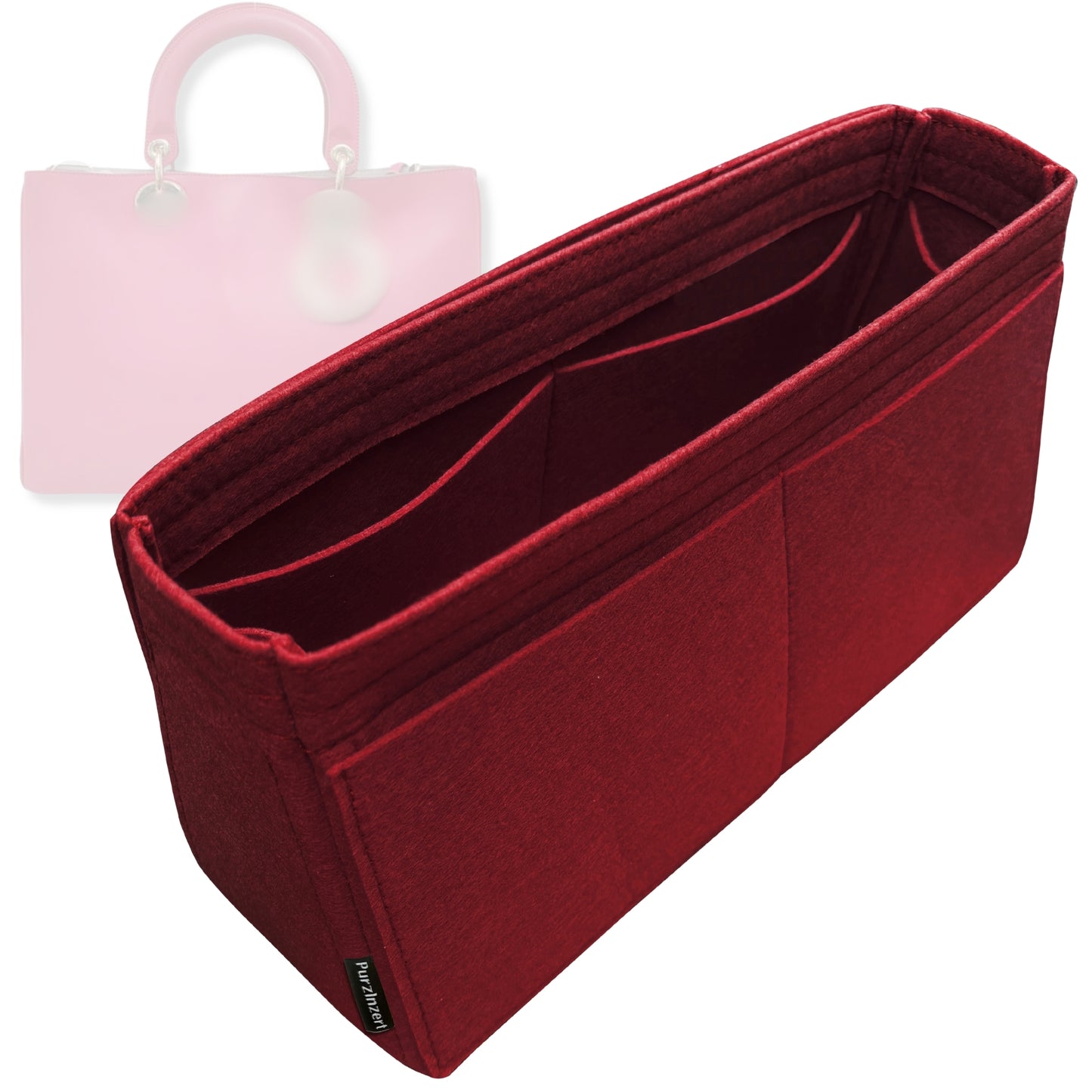 Bag Insert for (Dior, Diorissimo Medium Bag) Organizer Tote Purse Organiser Liner Shaper [Premium Felt Material]