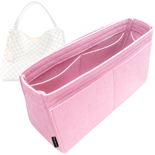 Bag Insert for (LV, Graceful MM (Medium)) Organizer Tote Purse Organiser Liner Shaper [Premium Felt Material]