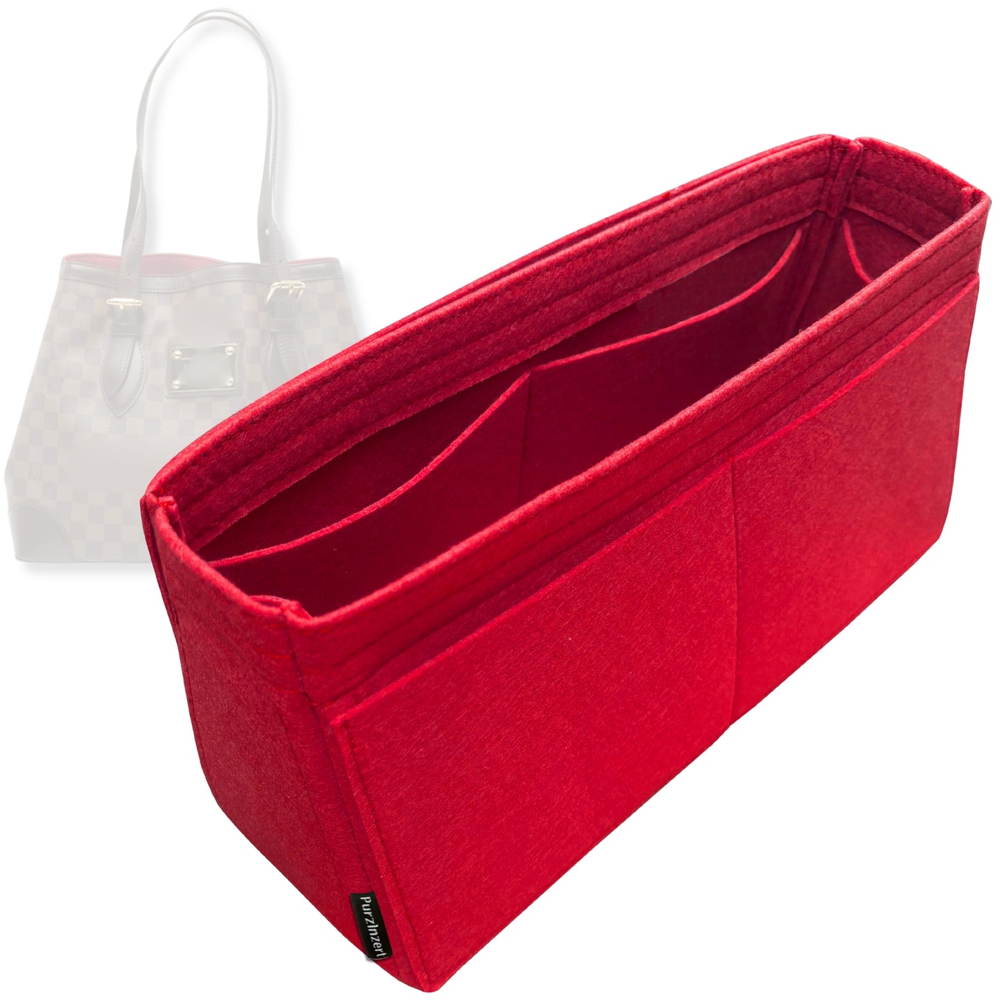 Bag Insert for (LV, Hampstead MM) Organizer Tote Purse Organiser Liner Shaper [Premium Felt Material]