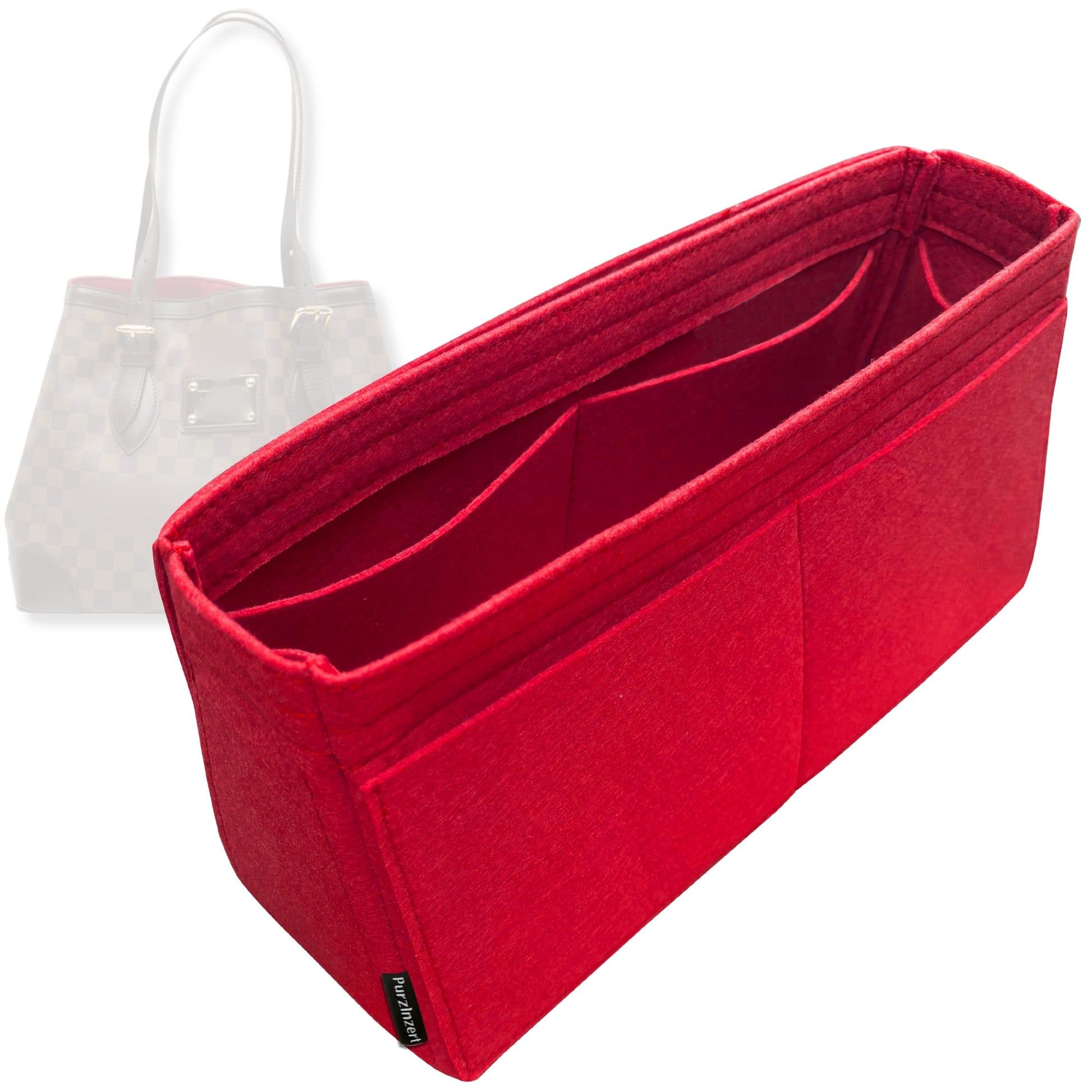 Bag Insert for (LV, Hampstead MM) Organizer Tote Purse Organiser Liner Shaper [Premium Felt Material]
