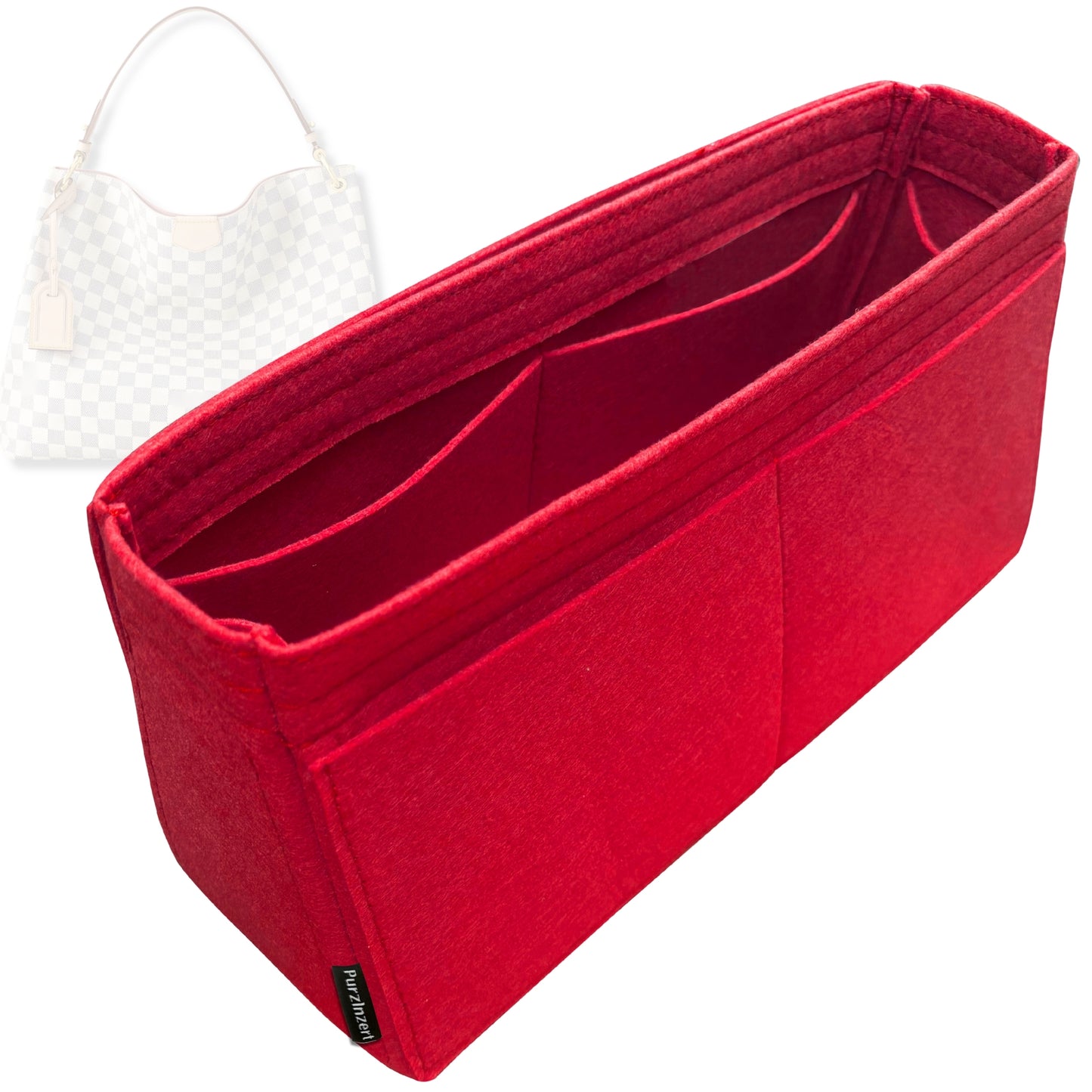 Bag Insert for (LV, Graceful PM (Small)) Organizer Tote Purse Organiser Liner Shaper [Premium Felt Material]