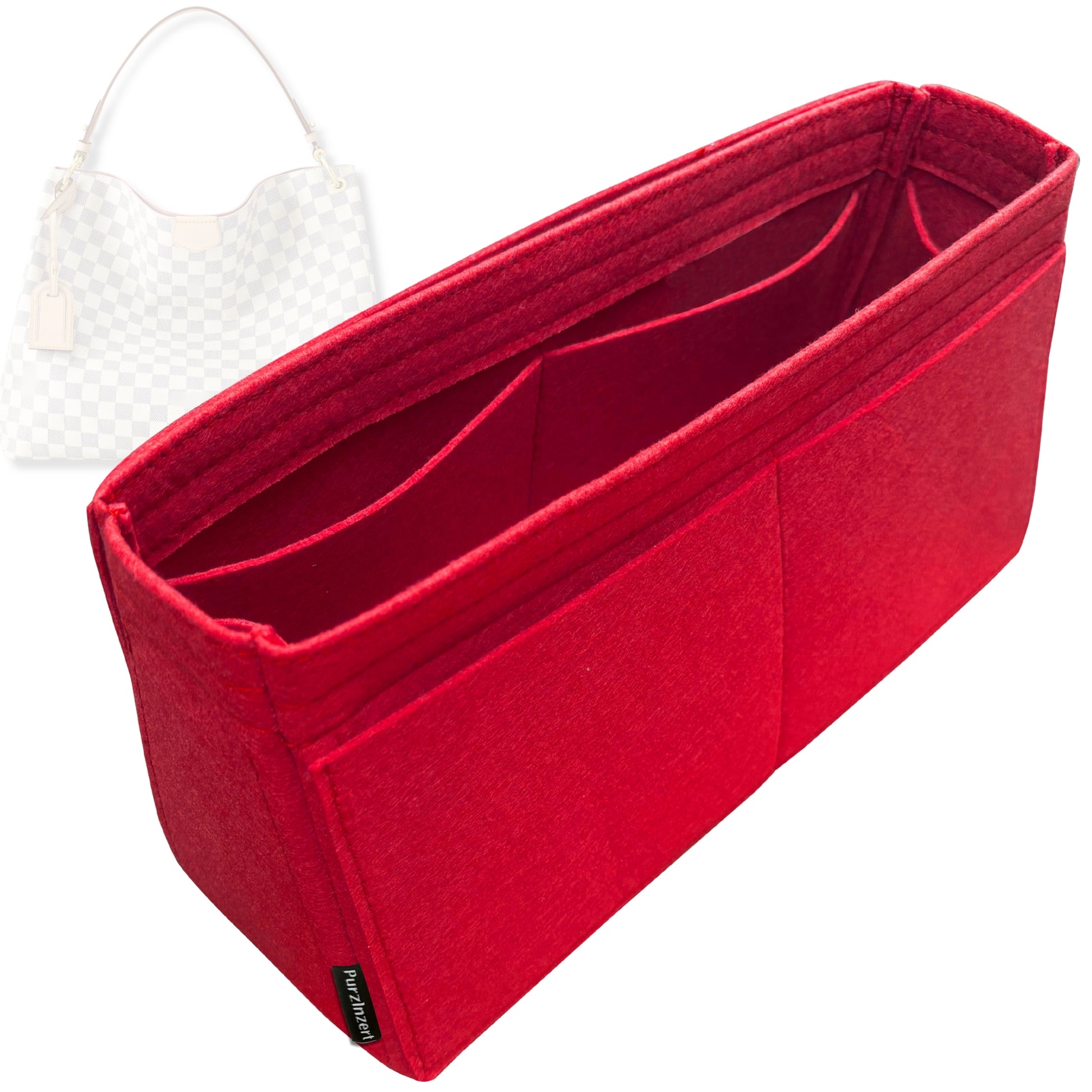 Bag Insert for (LV, Graceful PM (Small)) Organizer Tote Purse Organiser Liner Shaper [Premium Felt Material]