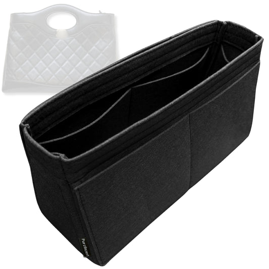 Bag Insert for (Chanel, 31 Medium Shopping Bag) Organizer Tote Purse Organiser Liner Shaper [Premium Felt Material]