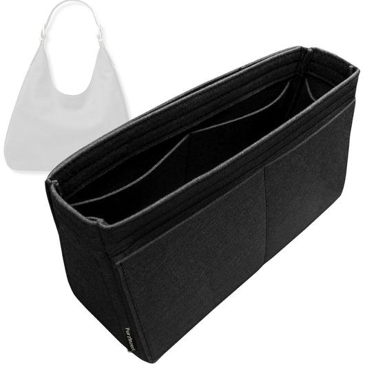 Bag Insert for (Michael Kors, Nolita Large Nubuck Hobo Shoulder) Organizer Tote Purse Organiser Liner Shaper [Premium Felt Material]