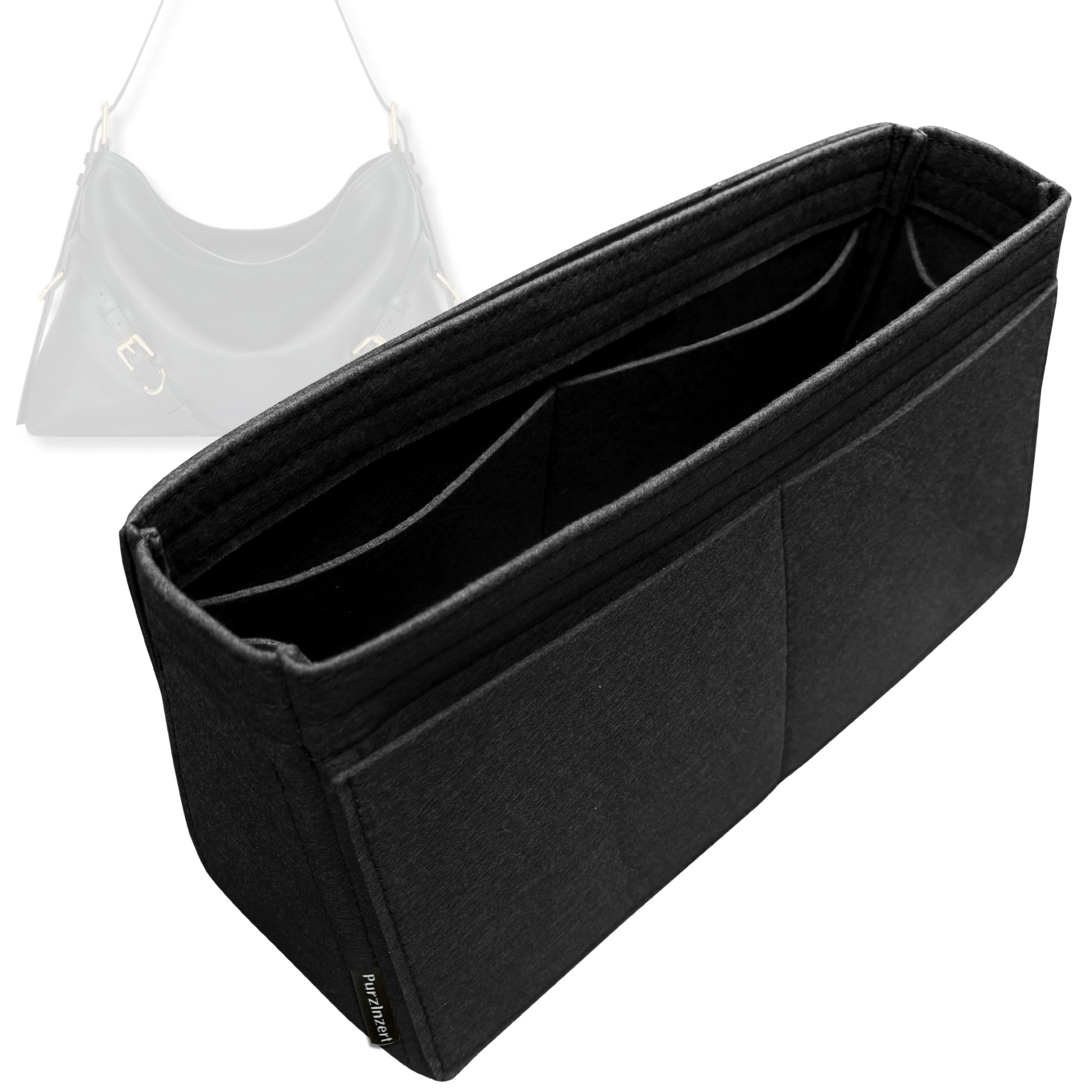 Bag Insert for (Givenchy, Medium Voyou bag in leather) Organizer Tote Purse Organiser Liner Shaper [Premium Felt Material]