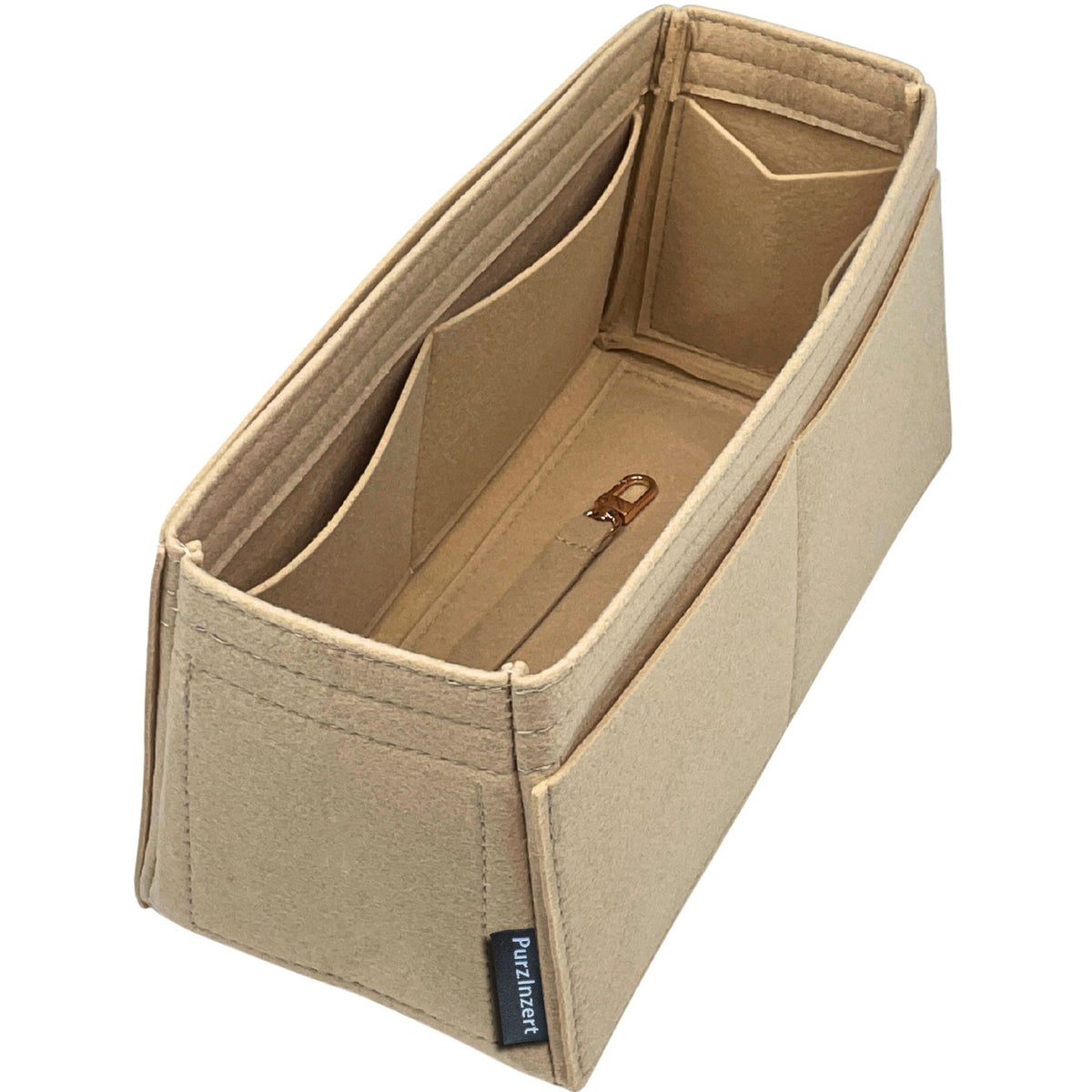 Bag Insert for (Coach, Laurel Large Shoulder Bag) Organizer of Felt Fabric