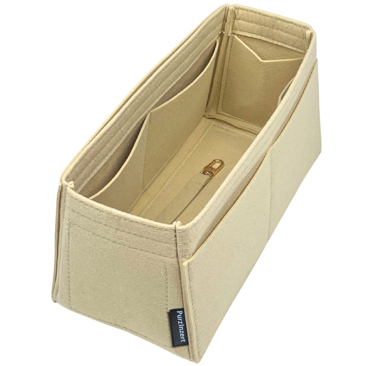 Bag Insert for (Coach, Laurel Large Shoulder Bag) Organizer of Felt Fabric
