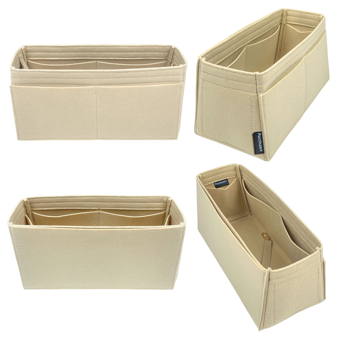 Bag Insert for (LV, CarryAll East West) Organizer of Felt Fabric