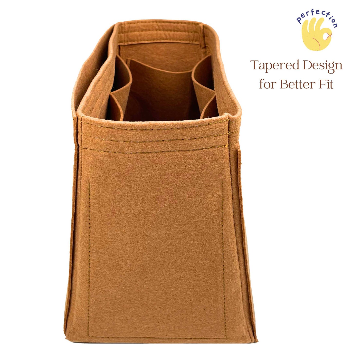 Bag Insert for (Chanel, 25 Medium Handbag) Organizer of Felt Fabric