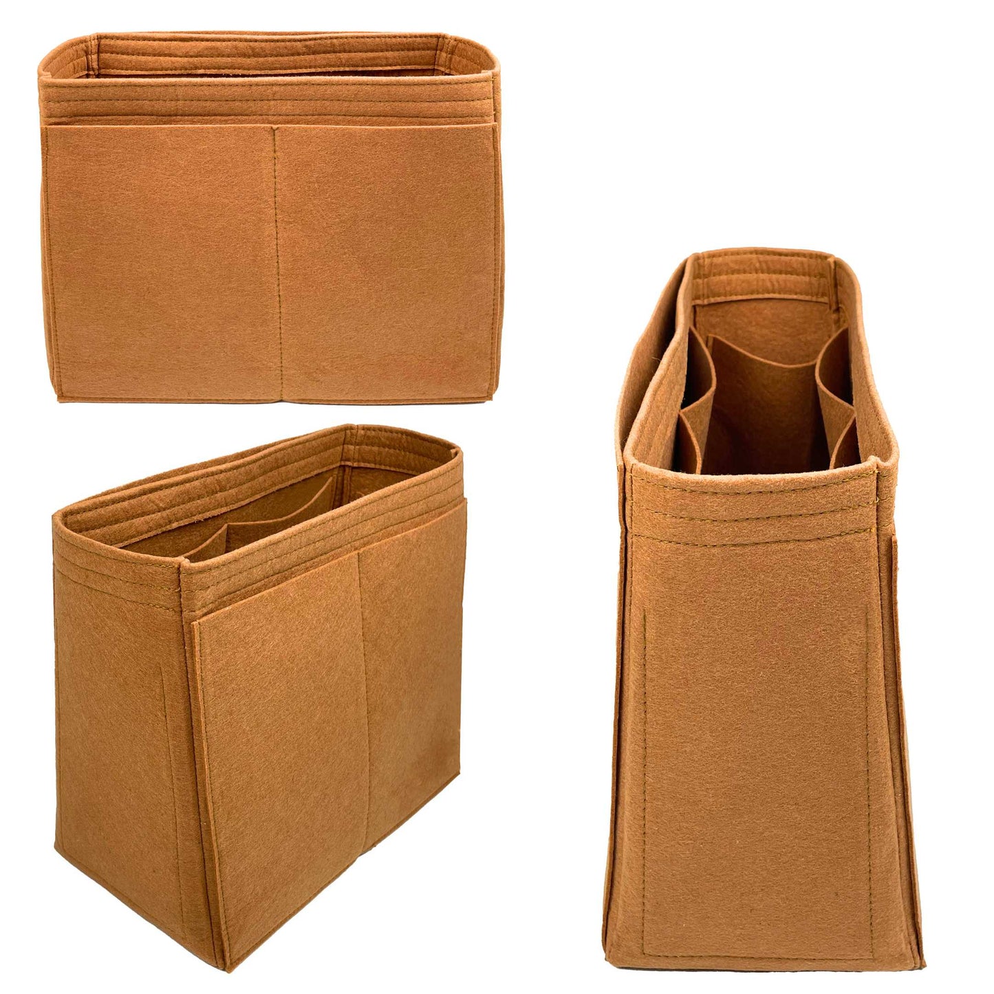 Bag Insert for (Coach, EMPIRE CARRYALL BAG 34) Organizer of Felt Fabric