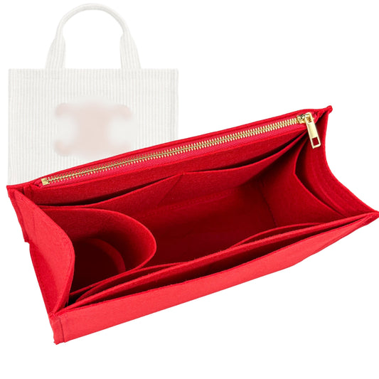 Bag Insert for (Celine, Small Cabas Thais) Organizer Tote Purse Organiser Liner Shaper [Premium Felt Material]