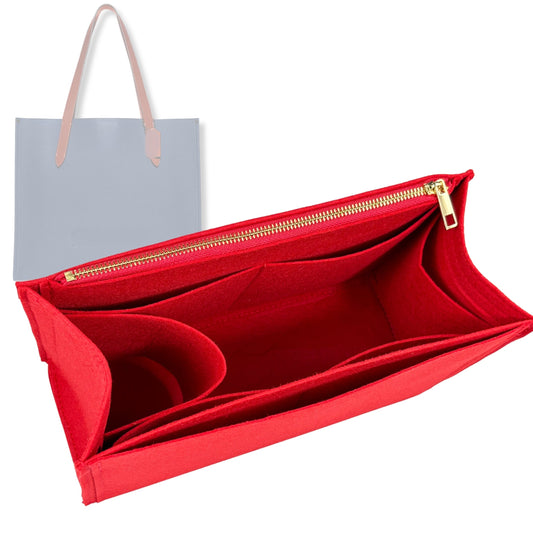 Bag Insert for (Coach, Relay Tote 34) Organizer Tote Purse Organiser Liner Shaper [Premium Felt Material]