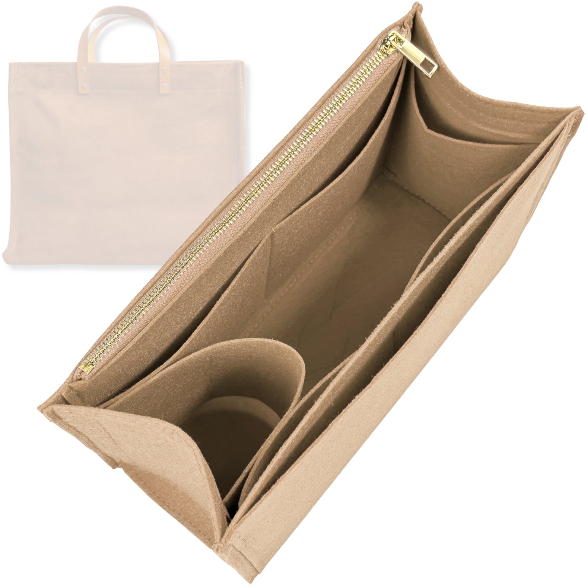 Bag Insert for (Parker Thatch, XL Mimi) Organizer Tote Purse Organiser Liner Shaper [Premium Felt Material]