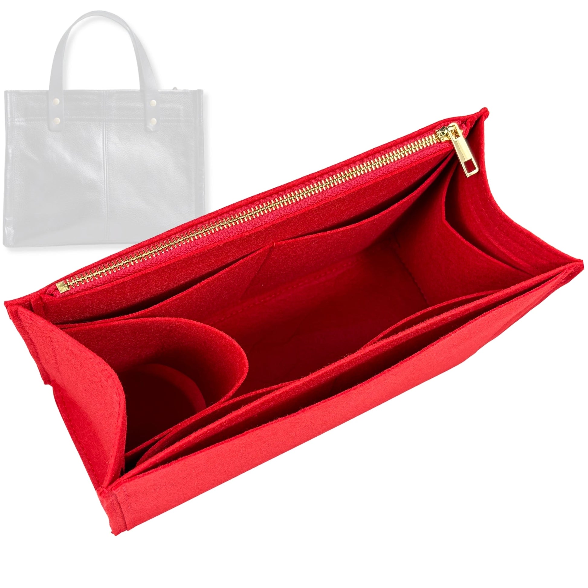 Bag Insert for (Parker Thatch, Small Mimi) Organizer Tote Purse Organiser Liner Shaper [Premium Felt Material]