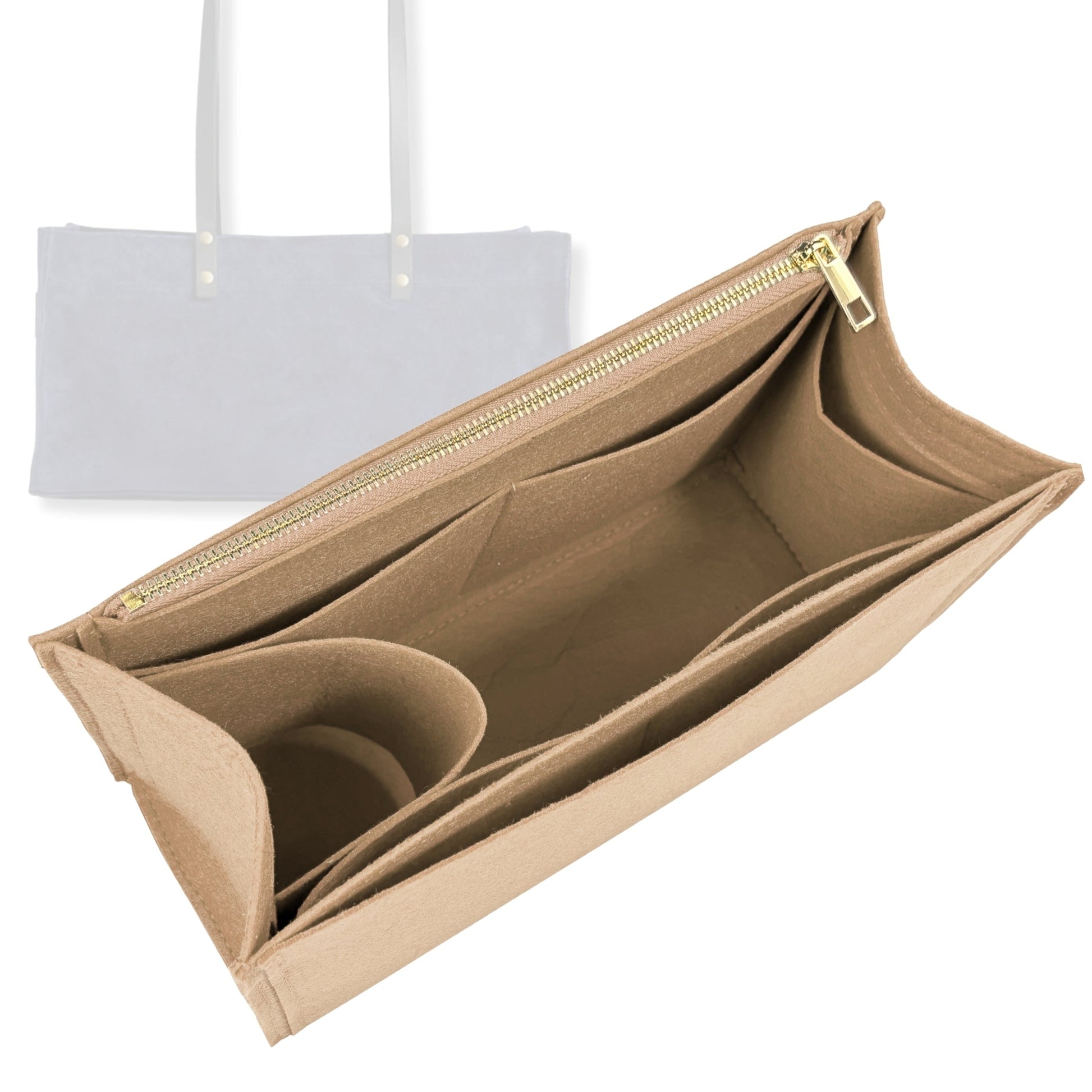 Bag Insert for (Parker Thatch, East West Mimi) Organizer Tote Purse Organiser Liner Shaper [Premium Felt Material]