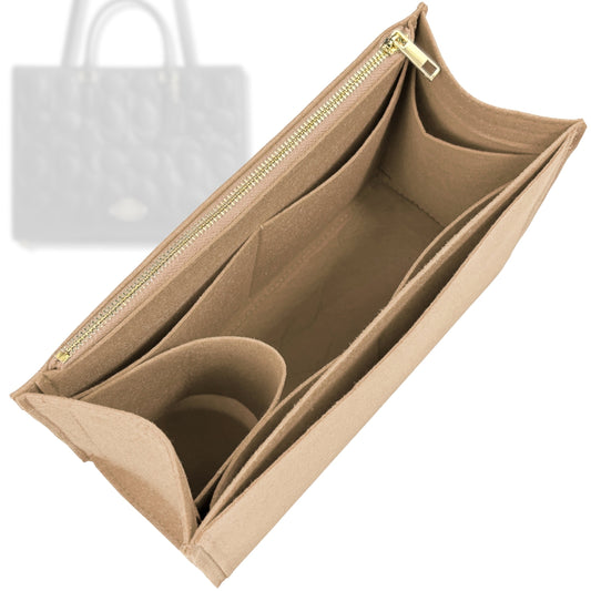 Bag Insert for (Coach, Maggie Tote Bag) Organizer Tote Purse Organiser Liner Shaper [Premium Felt Material]
