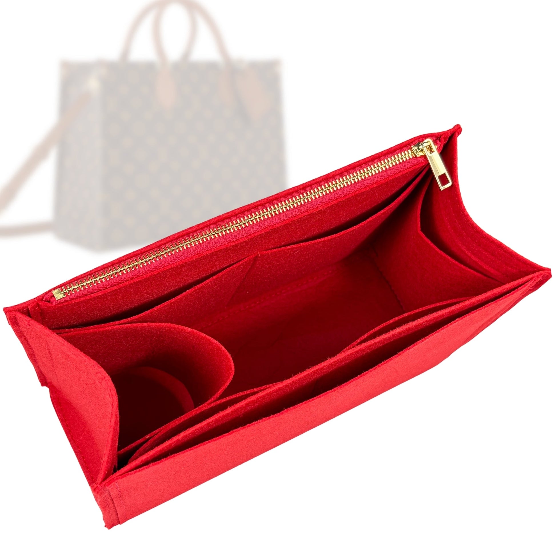 Bag Insert for (LV, OnTheGo Organizer) Organizer Tote Purse Organiser Liner Shaper [Premium Felt Material]
