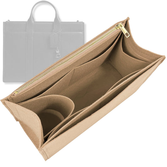 Bag Insert for (Coach, WESLEY TOTE) Organizer Tote Purse Organiser Liner Shaper [Premium Felt Material]