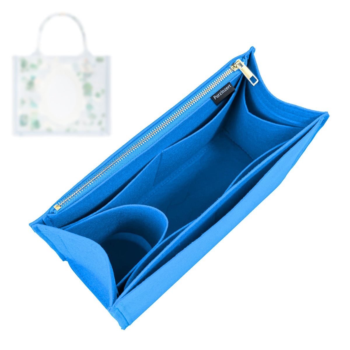 Bag Insert for (Dior, Small Book Tote with Strap M1404OEMJ) Organizer Tote Purse Organiser Liner Shaper [Premium Felt Material]