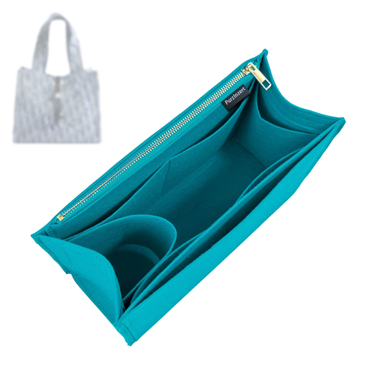 Bag Insert for (Dior, Dio*iviera Small Spongy Book Tote) Organizer Tote Purse Organiser Liner Shaper [Premium Felt Material]