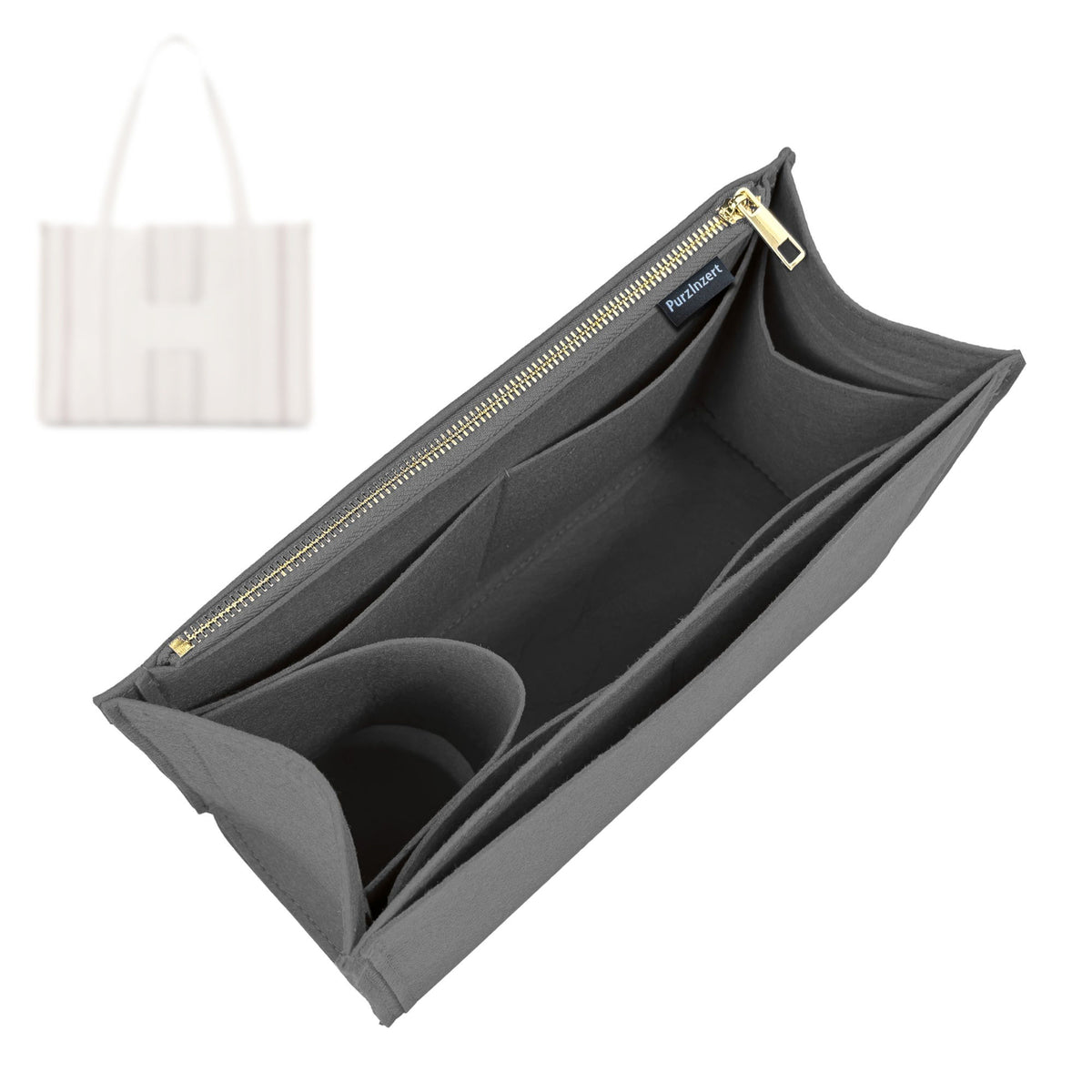 Bag Insert for (Chloe, Woody Loop Tote Bag) Organizer Tote Purse Organiser Liner Shaper [Premium Felt Material]