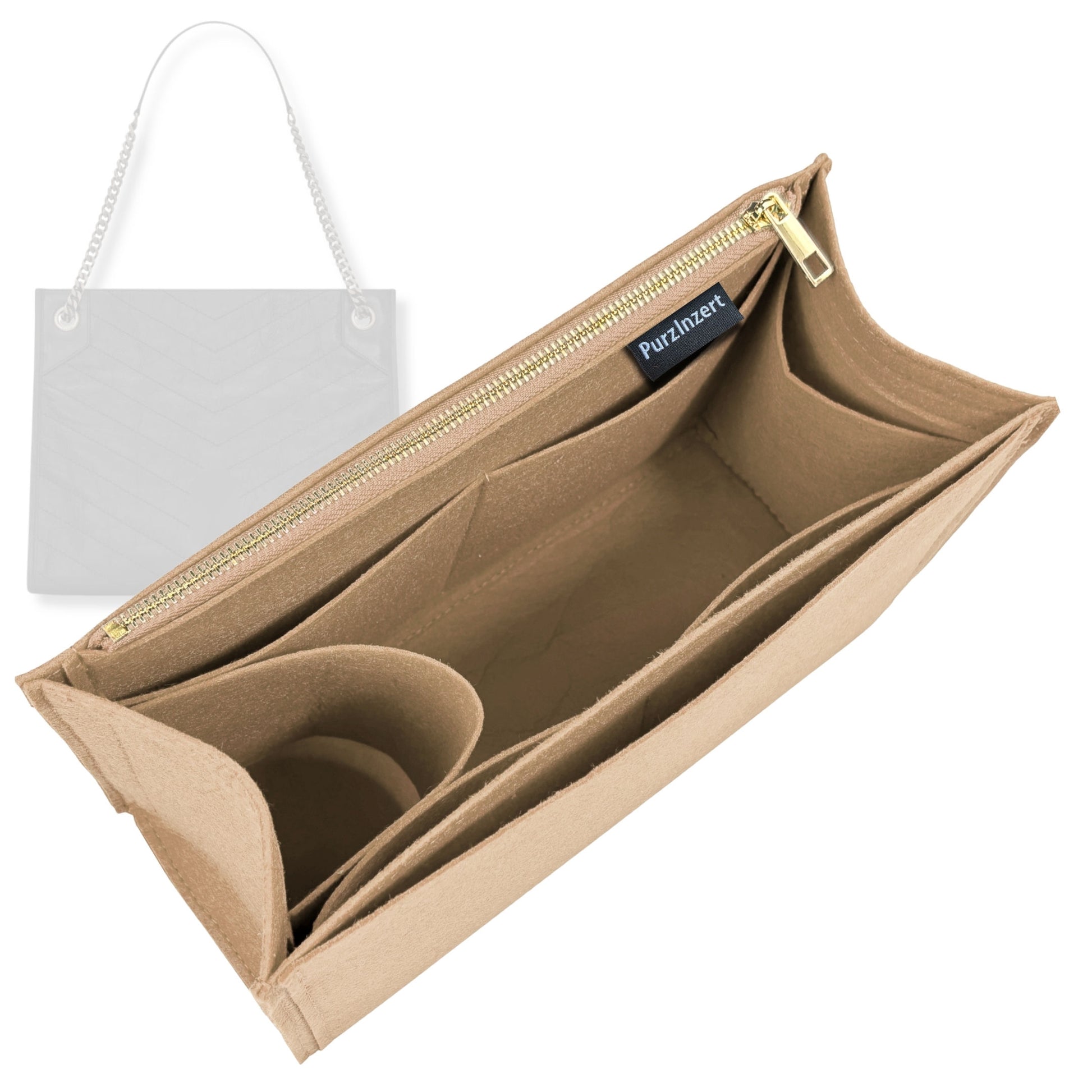 Bag Insert for (Saint Laurent (YSL), NIKI Shopping) Organizer Tote Purse Organiser Liner Shaper [Premium Felt Material]