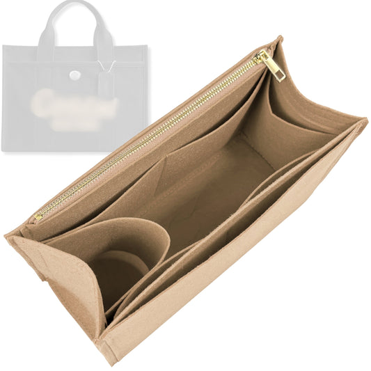 Bag Insert for (Coach, Cargo Tote 34cm) Organizer Tote Purse Organiser Liner Shaper [Premium Felt Material]