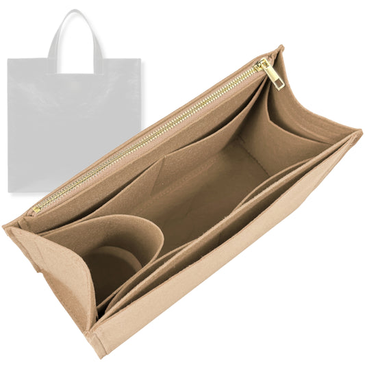 Bag Insert for (Bally, Easy Bally Tote) Organizer Tote Purse Organiser Liner Shaper [Premium Felt Material]