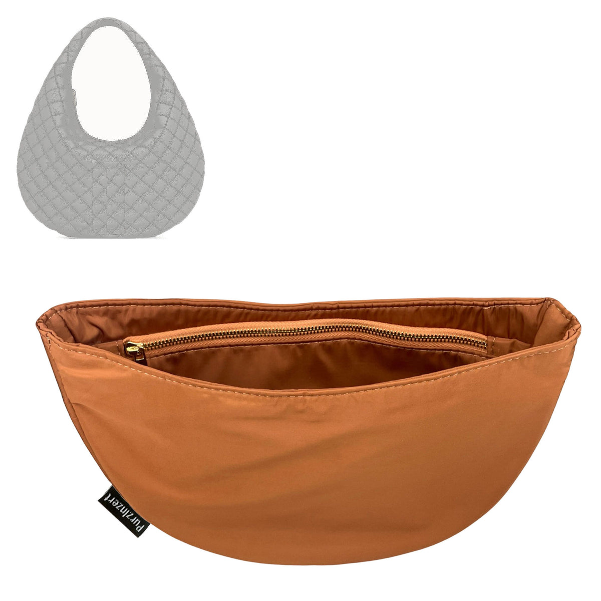 Bag Insert for (Saint Laurent (YSL), ICARE hobo) Organizer Tote Purse Organiser Liner Shaper [Premium Nylon Material]