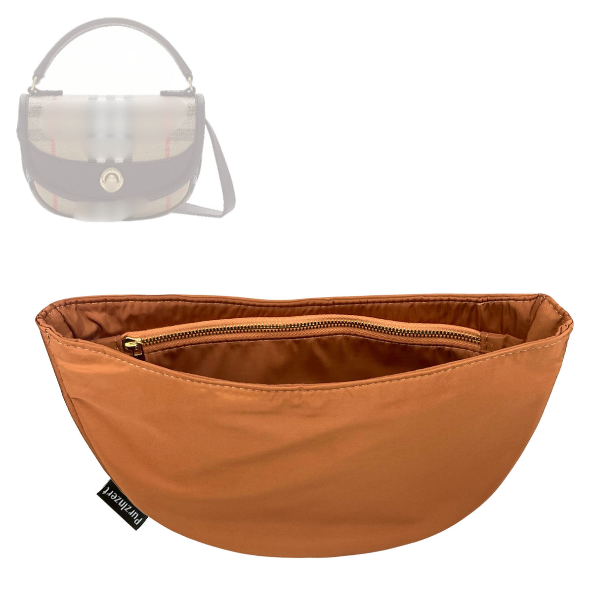 Bag Insert for (Burberry, Mini Highlands Tote) Organizer Tote Purse Organiser Liner Shaper [Premium Nylon Material]
