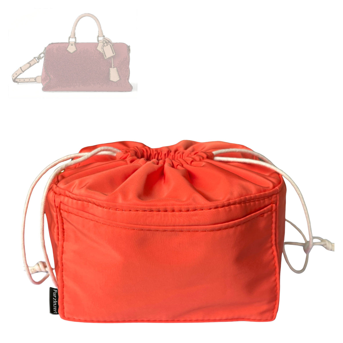 Bag Insert for (LV, P9 Speedy 40) Organizer Tote Purse Organiser Liner Shaper [Premium Nylon Material]