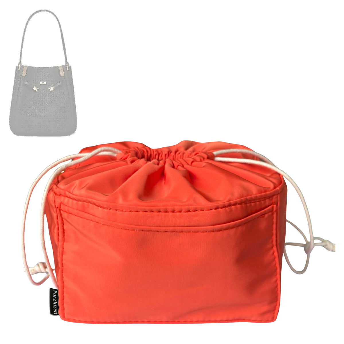 Bag Insert for (Tory Burch, Lee Radziwill Bucket Bag) Organizer Tote Purse Organiser Liner Shaper [Premium Nylon Material]