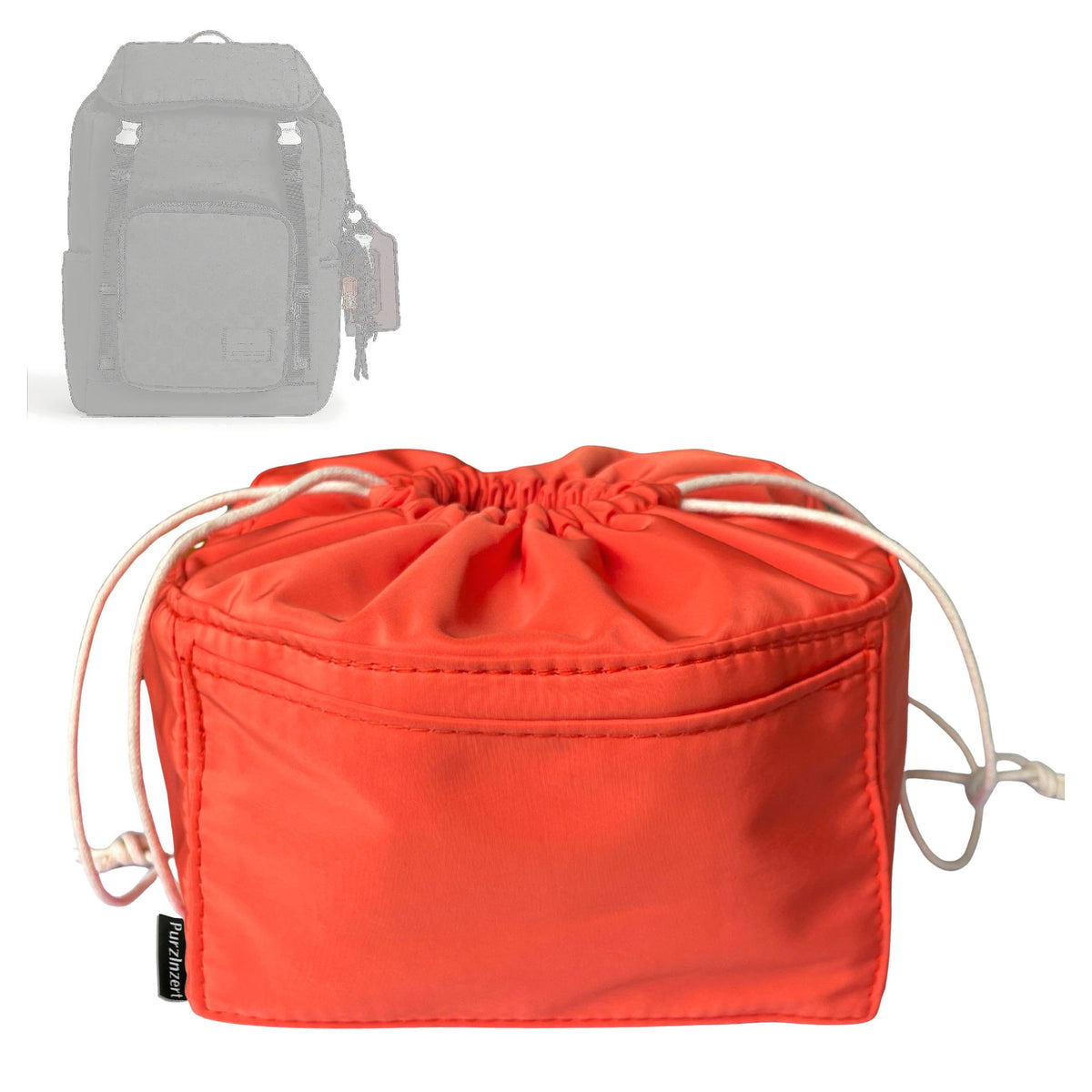 Bag Insert for (Coach, LOGAN BACKPACK IN SIGNATURE NYLON WITH CHARMS) Organizer Tote Purse Organiser Liner Shaper [Premium Nylon Material]