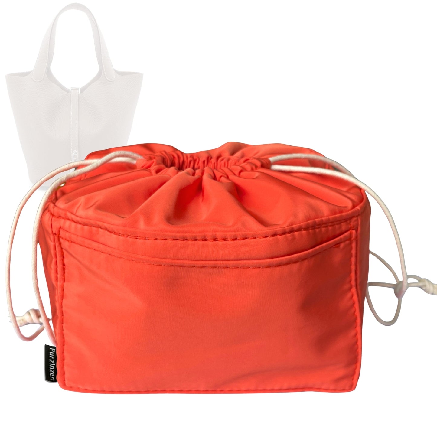 Bag Insert for (Hermes, Picotin 22 (MM)) Organizer Tote Purse Organiser Liner Shaper [Premium Nylon Material]