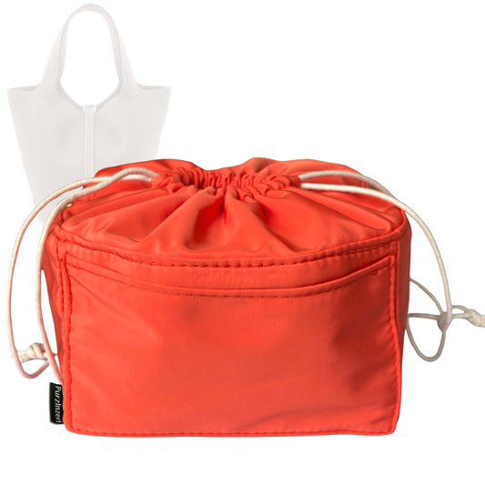 Bag Insert for (Hermes, Picotin 26 (GM)) Organizer Tote Purse Organiser Liner Shaper [Premium Nylon Material]