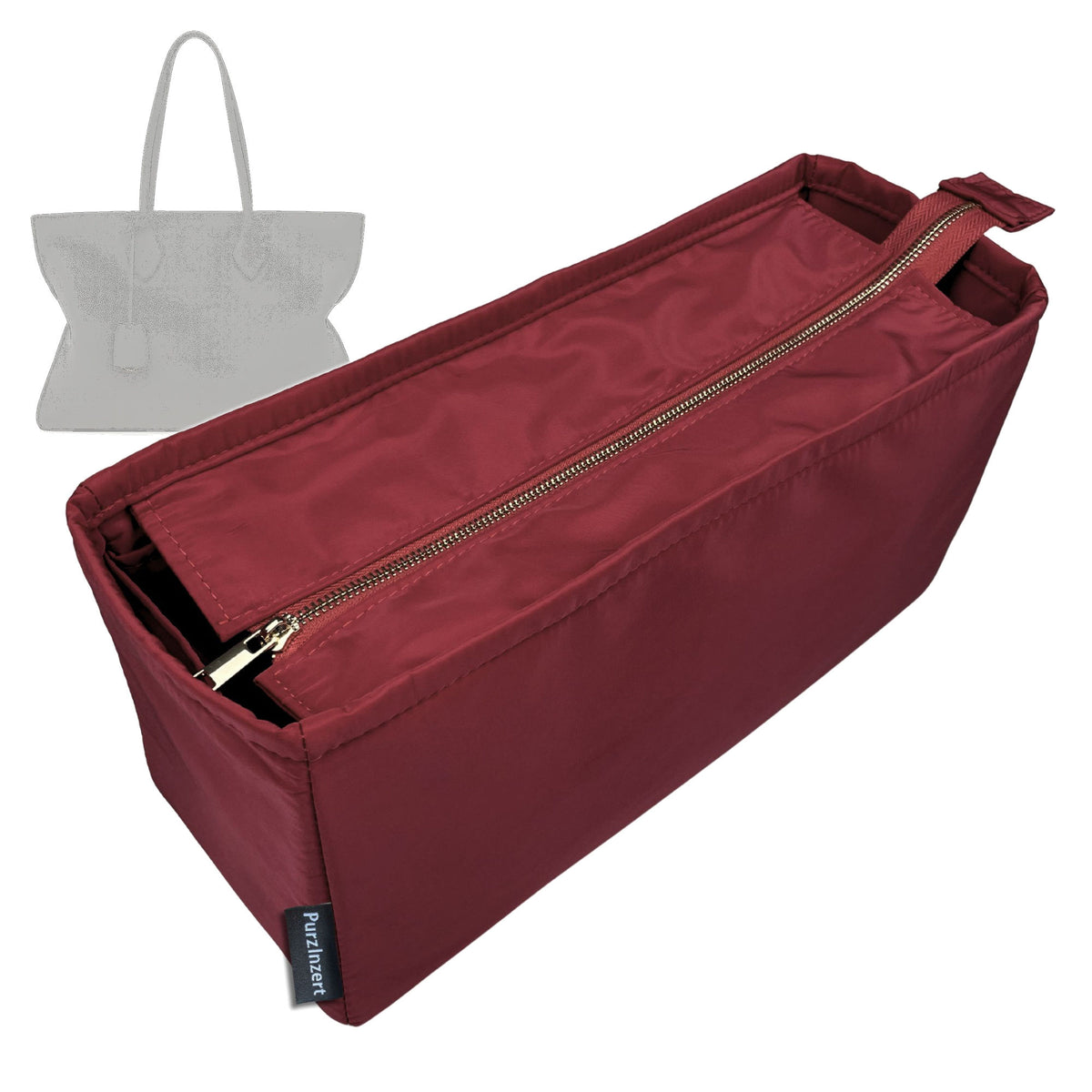 Bag Insert for (Ferragamo, Star-shaped tote bag (L)) Organizer Tote Purse Organiser Liner Shaper [Premium Nylon Material]