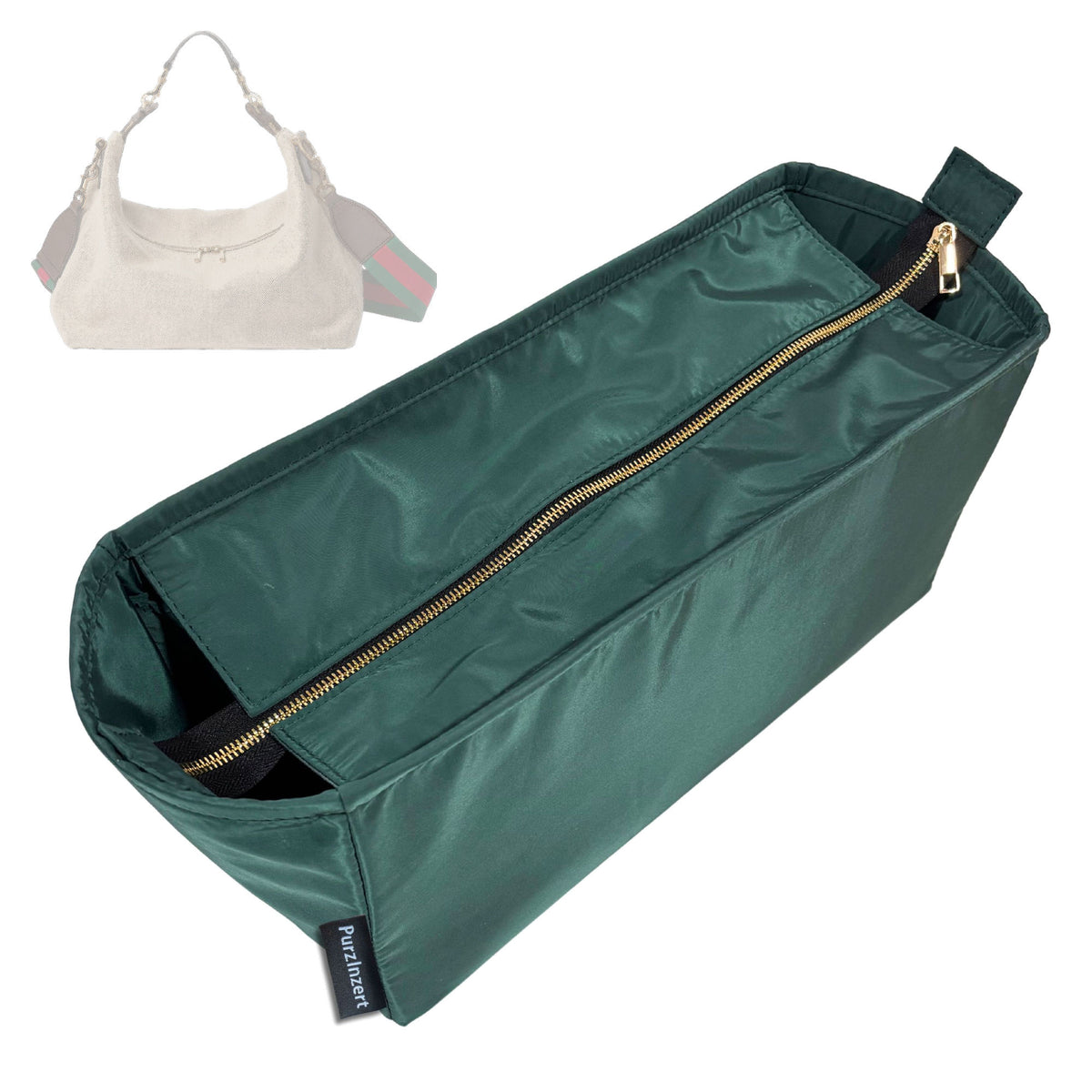 Bag Insert for (Gucci, Brera medium crossbody bag) Organizer Tote Purse Organiser Liner Shaper [Premium Nylon Material]