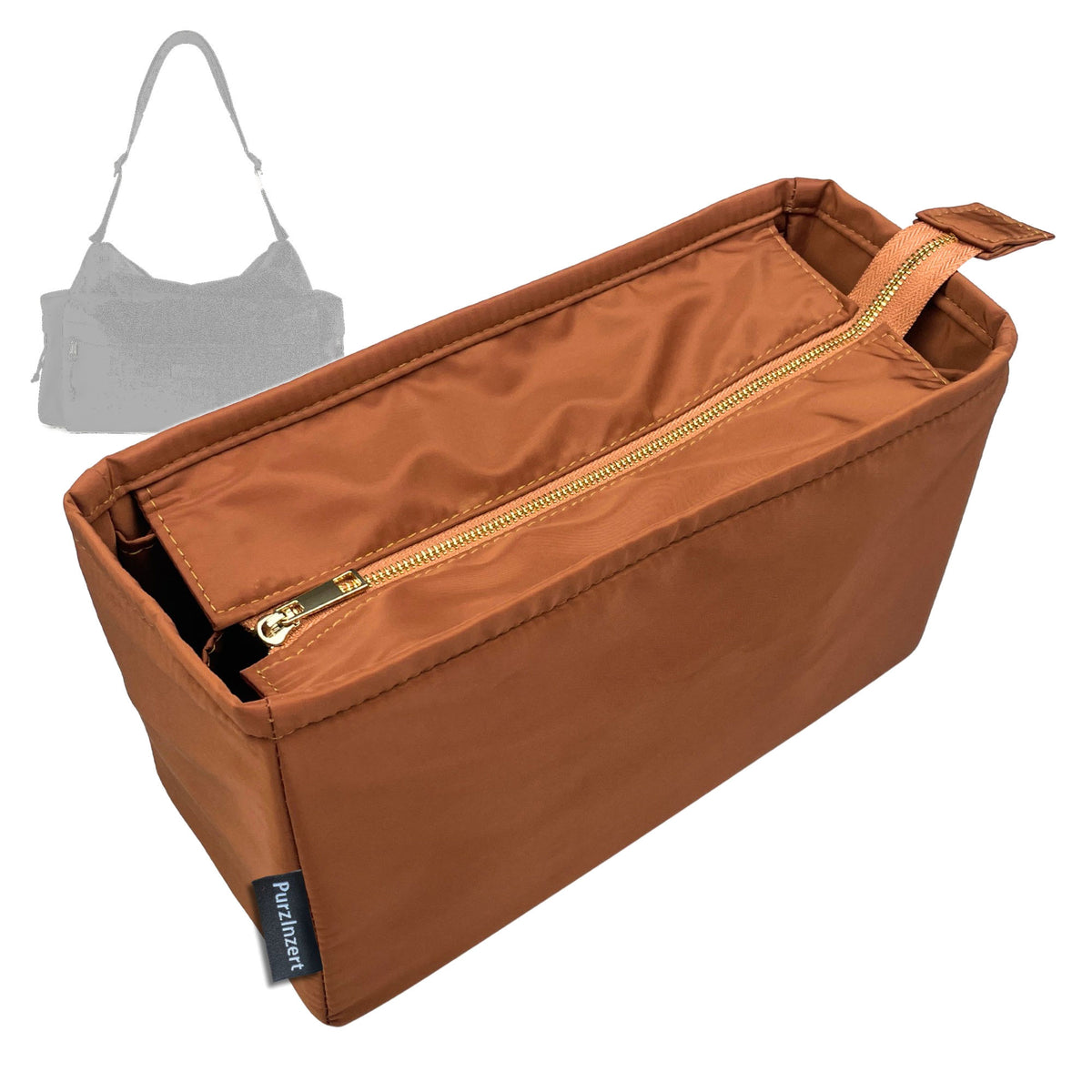 Bag Insert for (Balenciaga, Men Explorer Multipocket Weekender Medium) Organizer Tote Purse Organiser Liner Shaper [Premium Nylon Material]