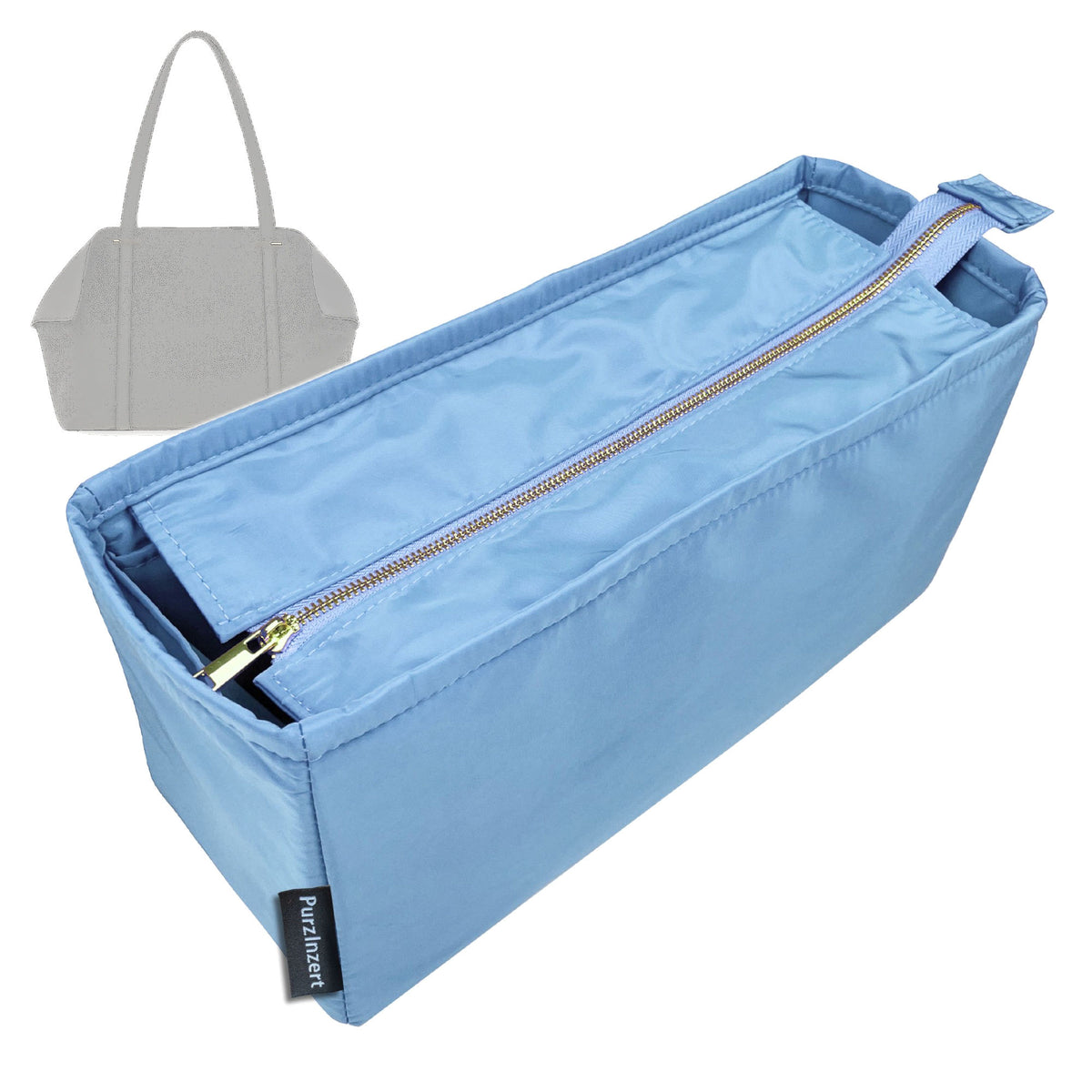 Bag Insert for (Ferragamo, Folded tote bag Medium) Organizer Tote Purse Organiser Liner Shaper [Premium Nylon Material]