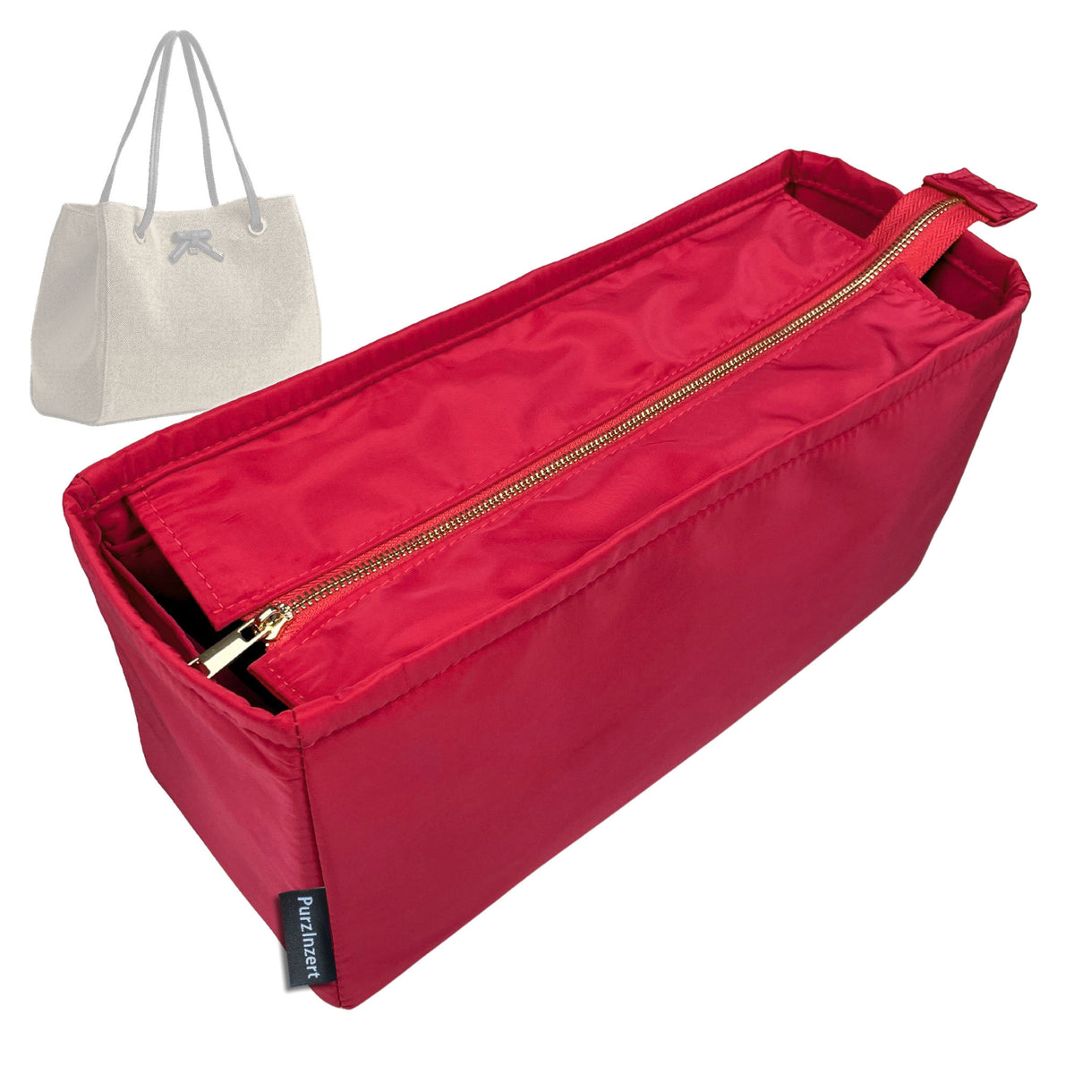 Bag Insert for (Dior, Medium Promenade Shopping Bag) Organizer Tote Purse Organiser Liner Shaper [Premium Nylon Material]