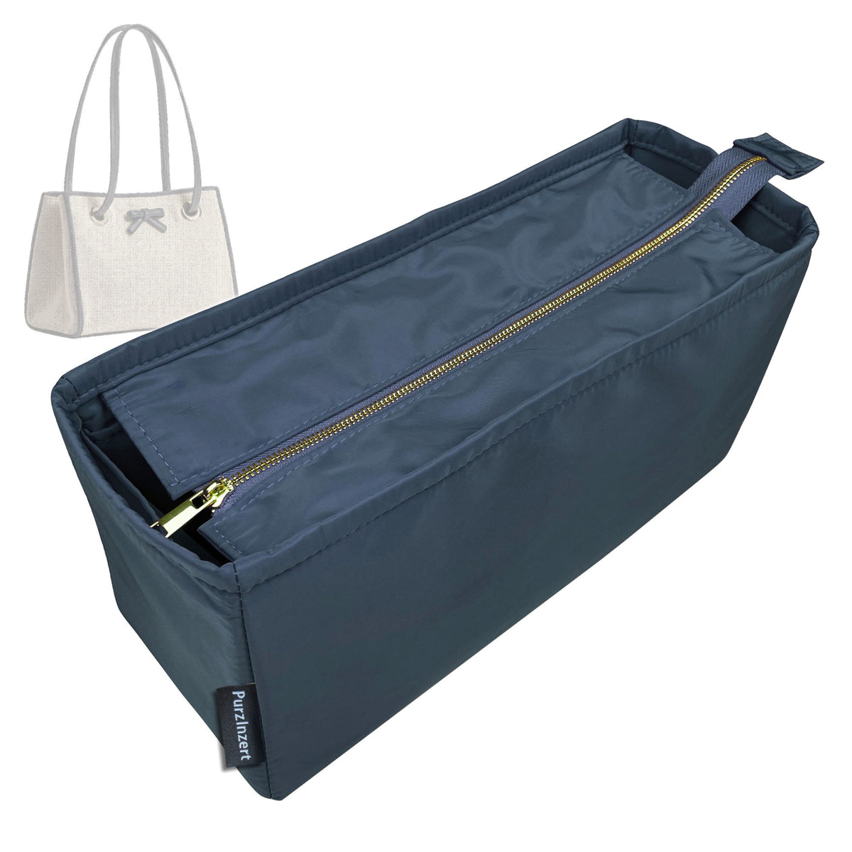 Bag Insert for (Dior, Small Promenade Shopping Bag) Organizer Tote Purse Organiser Liner Shaper [Premium Nylon Material]