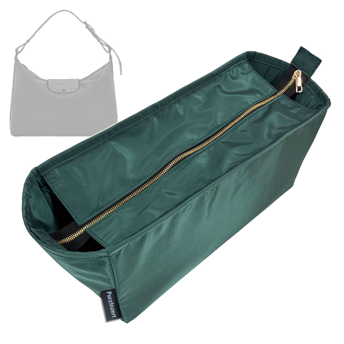 Bag Insert for (Longchamp, Le Pliage Xtra XL Hobo) Organizer Tote Purse Organiser Liner Shaper [Premium Nylon Material]