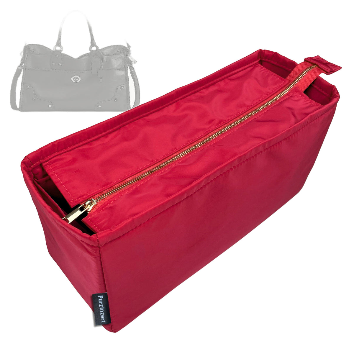 Bag Insert for (Coach, RHYDER SATCHEL BAG 38) Organizer Tote Purse Organiser Liner Shaper [Premium Nylon Material]