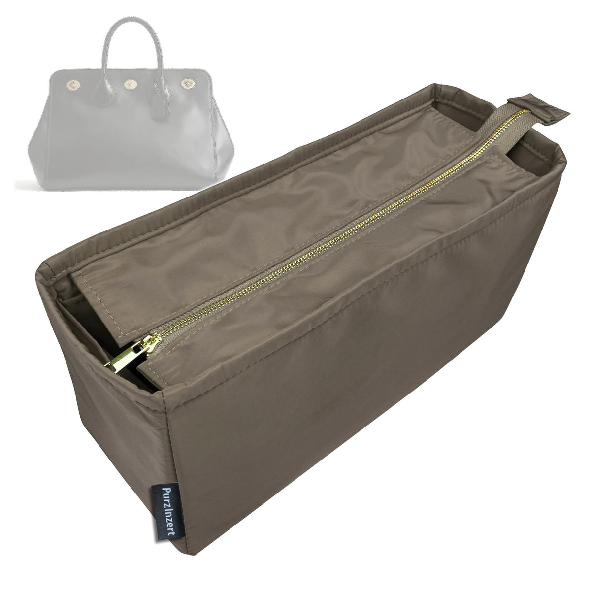 Bag Insert for (Coach, Buy Now Turnlock Tote Bag 40) Organizer Tote Purse Organiser Liner Shaper [Premium Nylon Material]
