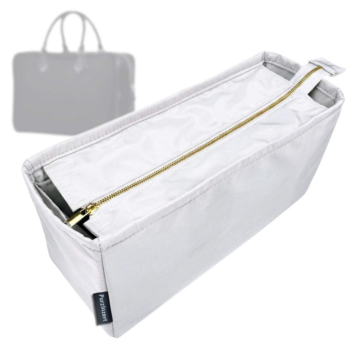 Bag Insert for (Hermes, Plume Fourre-Tout 40) Organizer Tote Purse Organiser Liner Shaper [Premium Nylon Material]