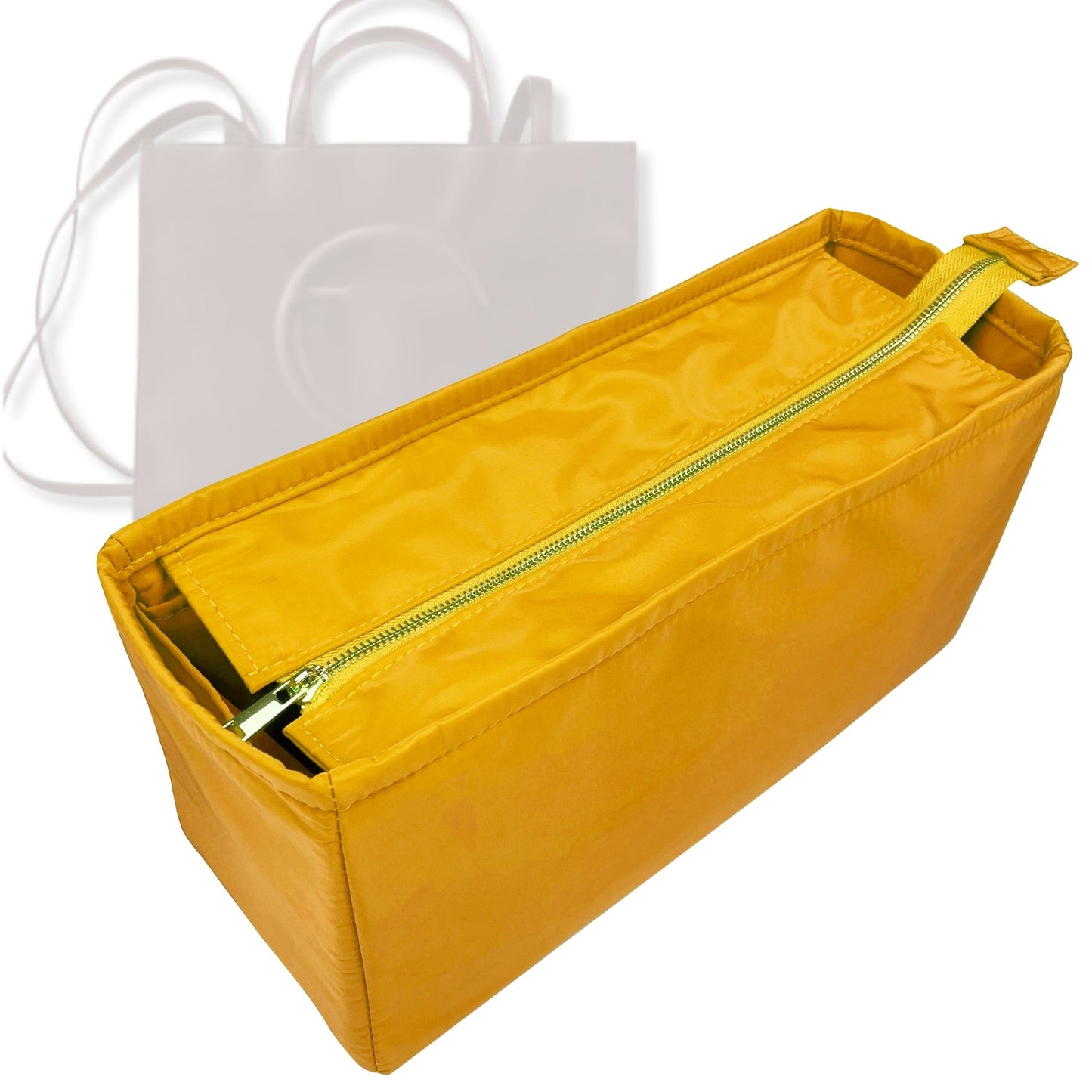 Bag Insert for (Telfar, Large Shopping Bag) Organizer Tote Purse Organiser Liner Shaper [Premium Nylon Material]