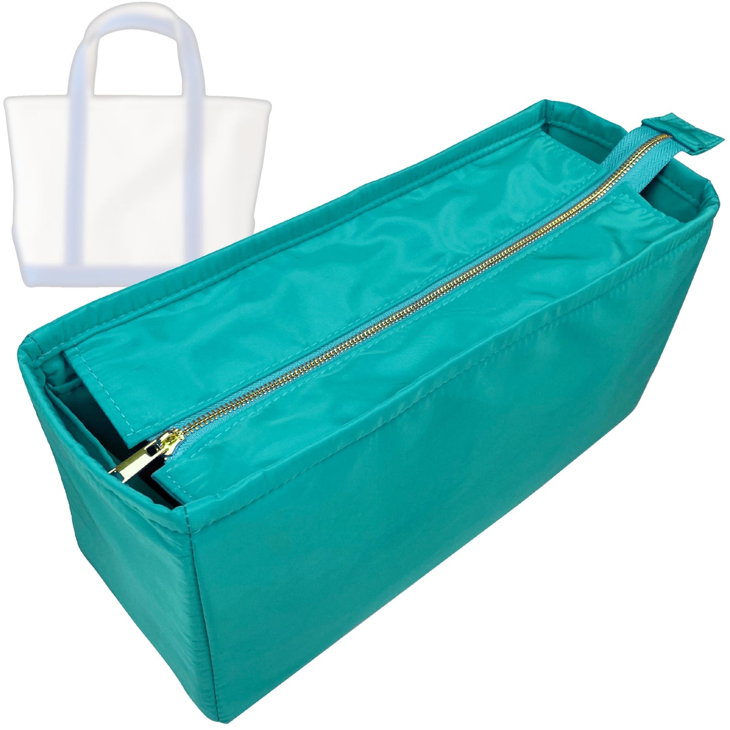 Bag Insert for (L.L.Bean, Boat and Tote - Medium) Organizer Tote Purse Organiser Liner Shaper [Premium Nylon Material]