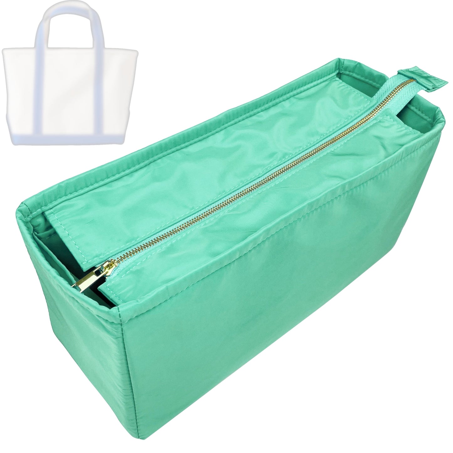 Bag Insert for (L.L.Bean, Boat and Tote - Small) Organizer Tote Purse Organiser Liner Shaper [Premium Nylon Material]