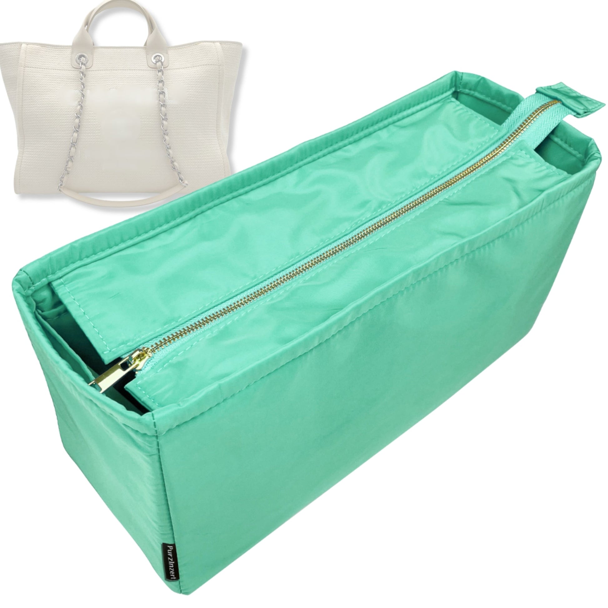 Bag Insert for (Chanel, Deauville Canvas Small) Organizer Tote Purse Organiser Liner Shaper [Premium Nylon Material]