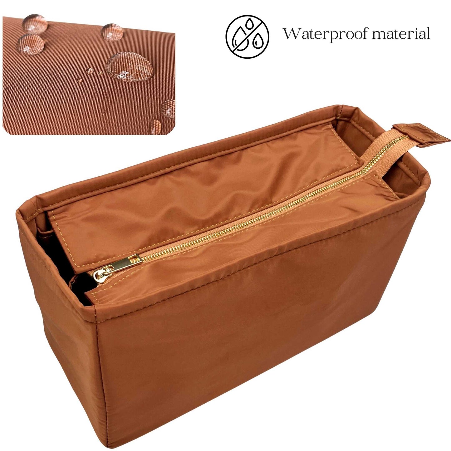 Bag Insert for (L.L.Bean, Tote Boat - Small) Organizer of Nylon Fabric